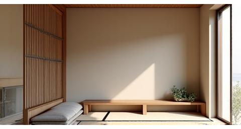 伝統的な内装の静かな客室