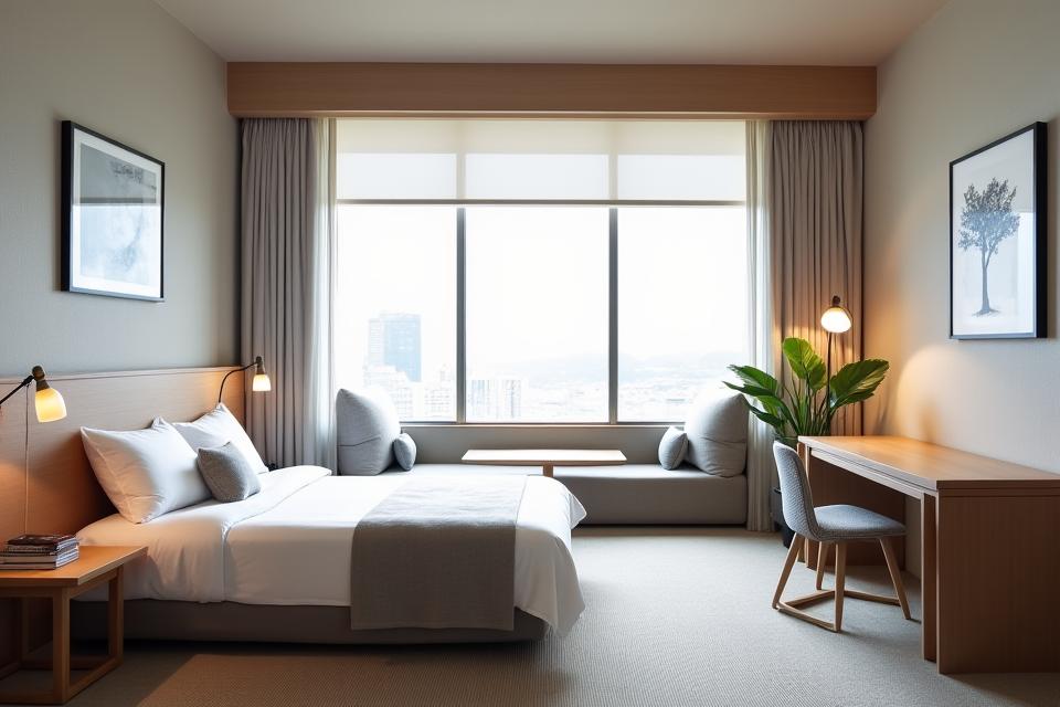 松スイートのモダンな和洋室